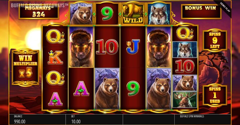 Buffalo-Rising-Megaways-slots review