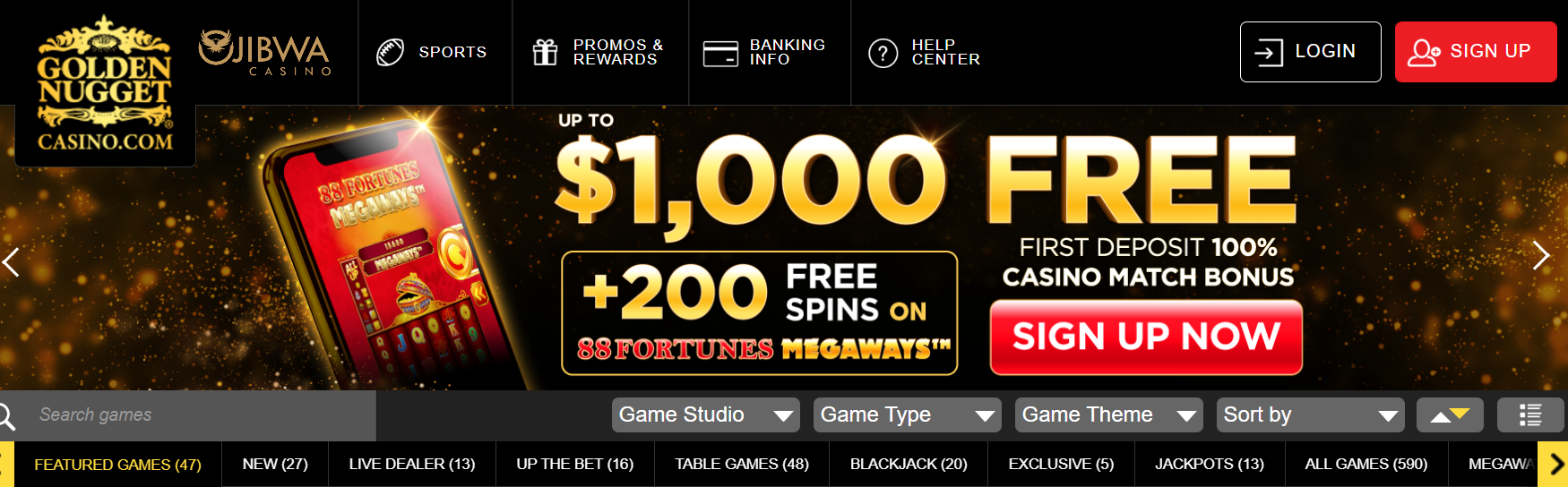 golden nugget Welcome Bonus